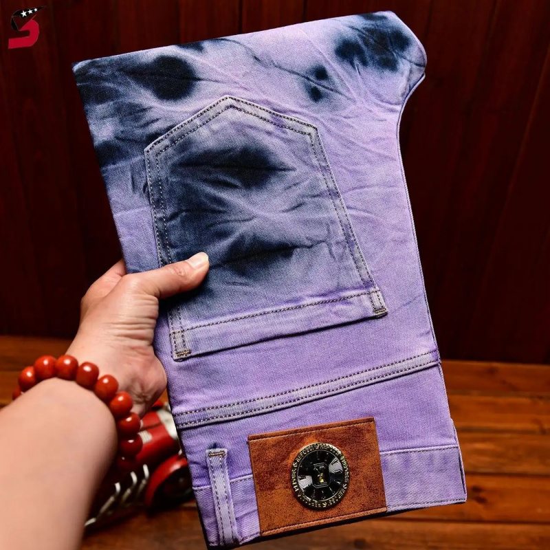 Jeans Retrò Viola Tie-Dye di A - Skinny Tie Men recensione e prezzo