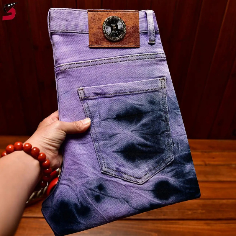 Jeans Retrò Viola Tie-Dye di A - Skinny Tie Men recensione e prezzo