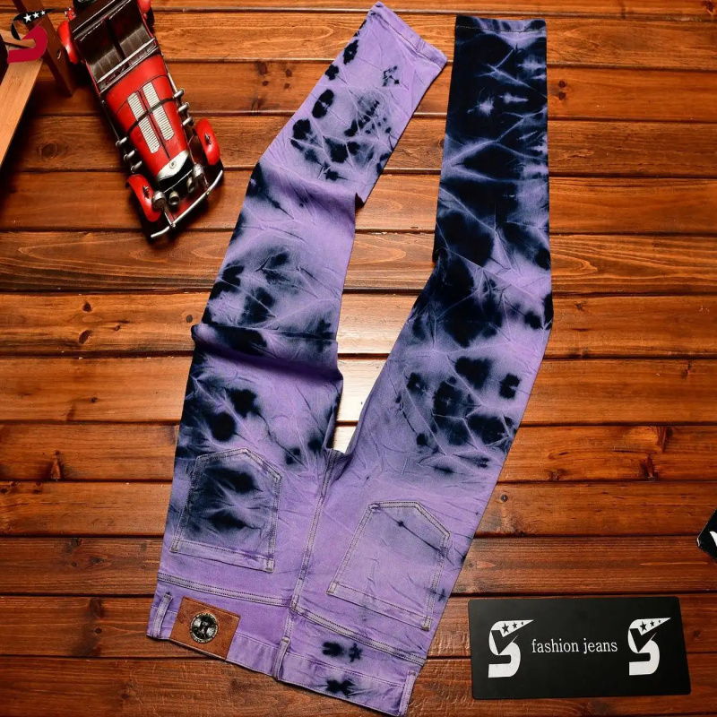 Jeans Retrò Viola Tie-Dye di A - Skinny Tie Men recensione e prezzo