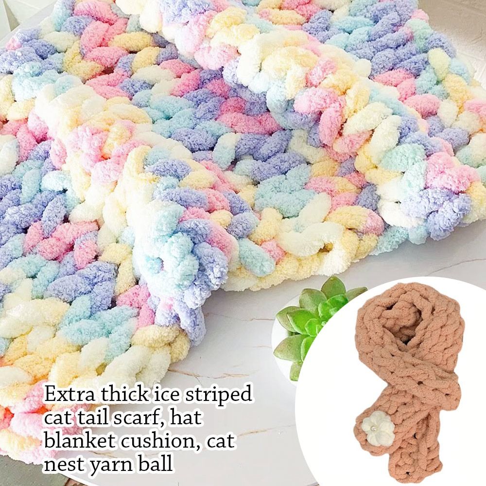 Filati di ciniglia multicolore - Woven Scarf Blanket recensione e prezzo